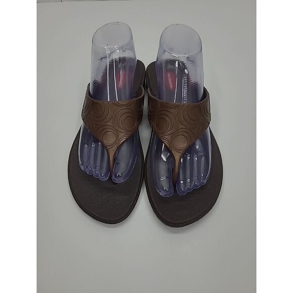 Okabashi Shoes - Okabashi Thong Sandals Brown Women's Size Large Made in USA